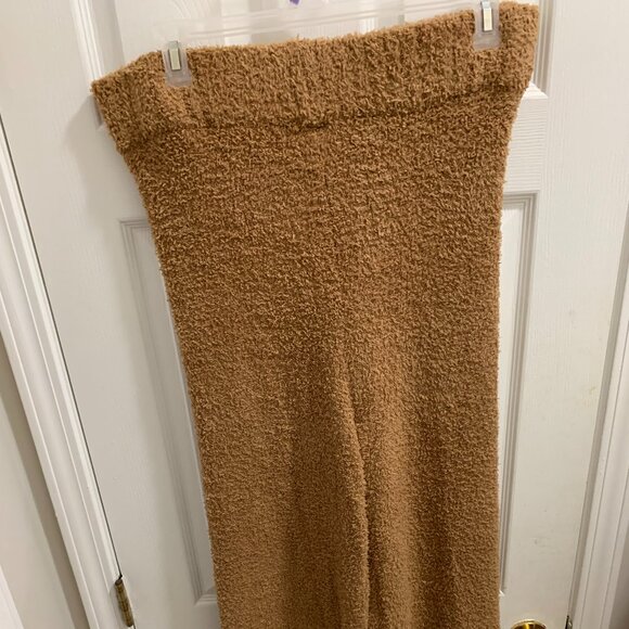 Skims Women's  Camel Cozy Knit Wide Leg Snow Pants AP-BTM-0142 Size 2X/3X. In ve - Picture 2 of 15